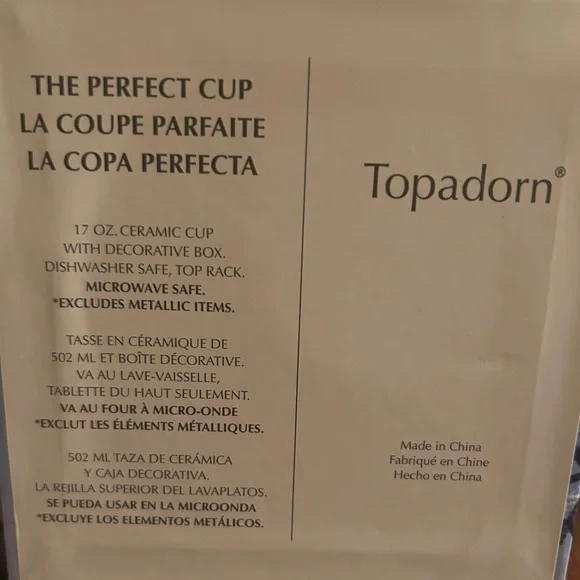 Topadorn Coffee Ceramic Mug With Lid in Gift Box - Picture 6 of 6